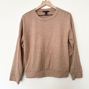 Forever 21 Camel Tan Beige Pullover Sweater Knit Top